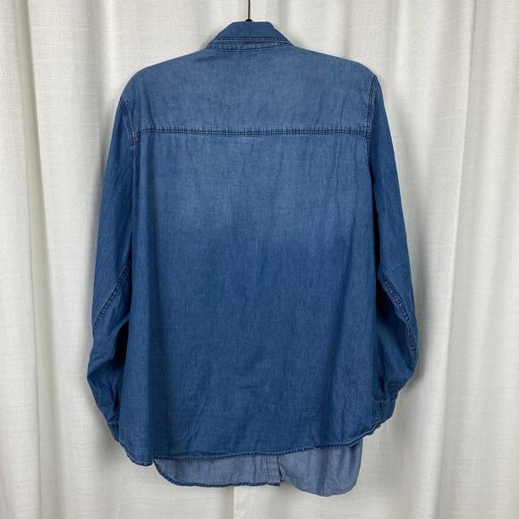 Torrid Denim Blue Button Up Shirt Sz.3 - Picture 11 of 16